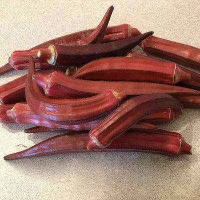 Okra: Burgundy - seeds