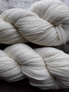 Yarn: "Mellie" 3 ply aran weight - white